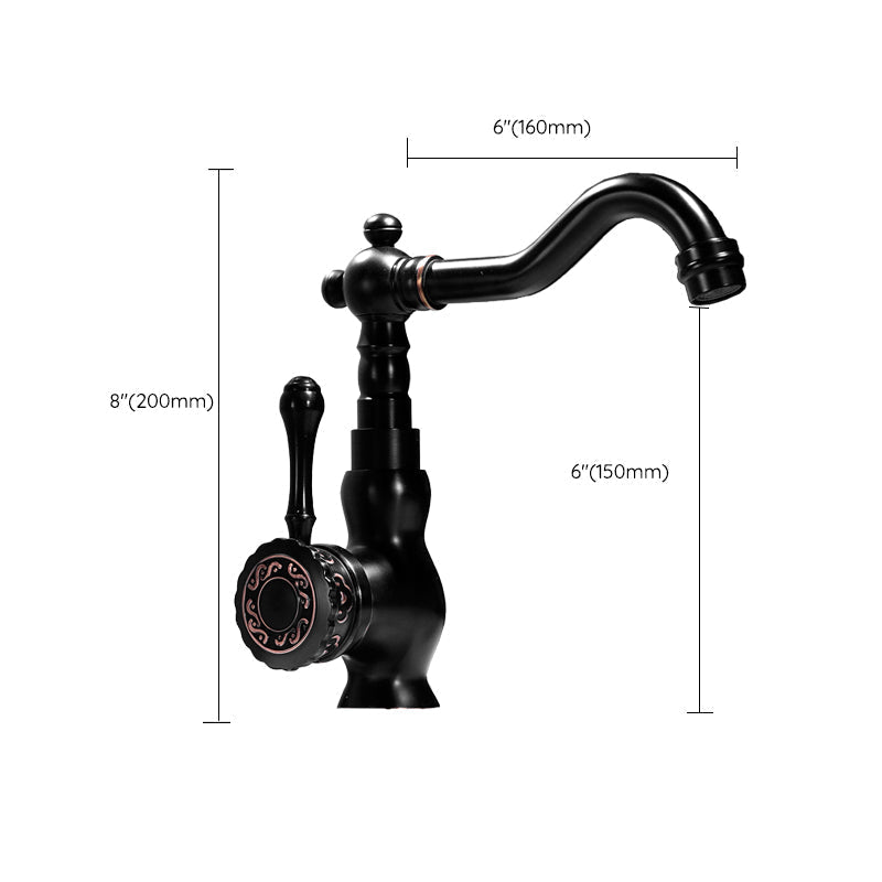 Avtoit | Glam Style Sink Faucet with Swivable Spout and Lever Handle