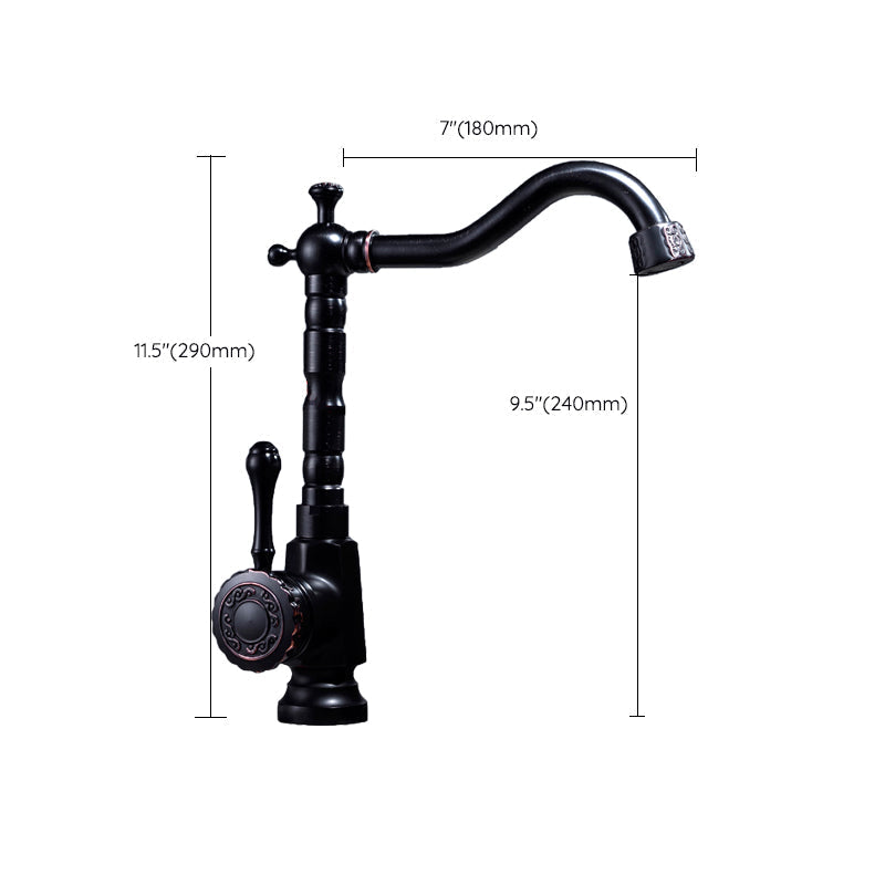 Avtoit | Glam Style Sink Faucet with Swivable Spout and Lever Handle