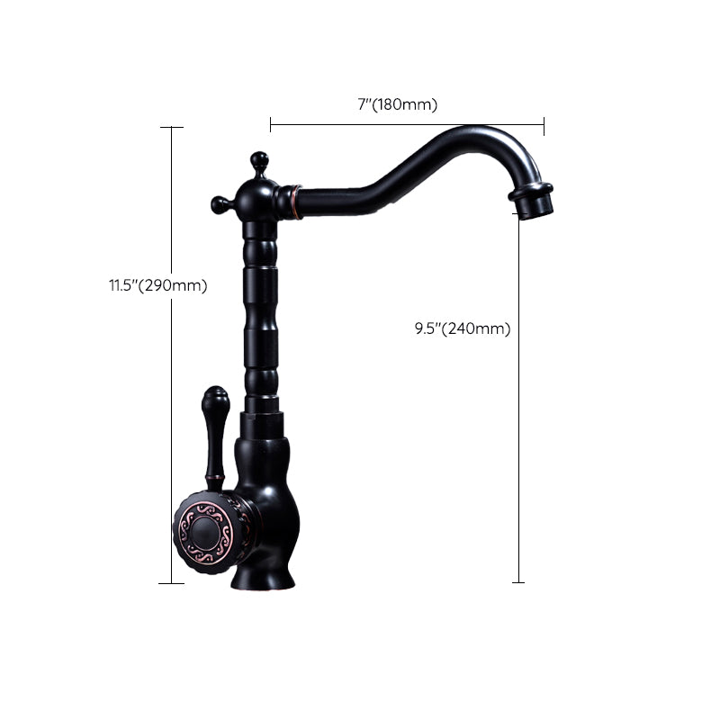 Avtoit | Glam Style Sink Faucet with Swivable Spout and Lever Handle