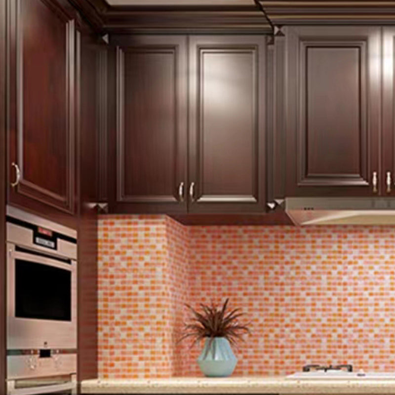 Avtoit | Plastic Peel & Stick Mosaic Tile Waterproof Peel & Stick Mosaic Tile with Square Shape