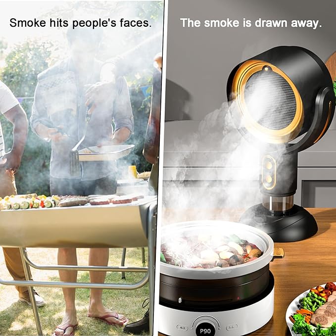 Avtoit | AetherVent™ | Portable Range Hood | Powerful Rechargeable Kitchen Exhaust Fan | Ideal for Any Space & Cooking Needs
