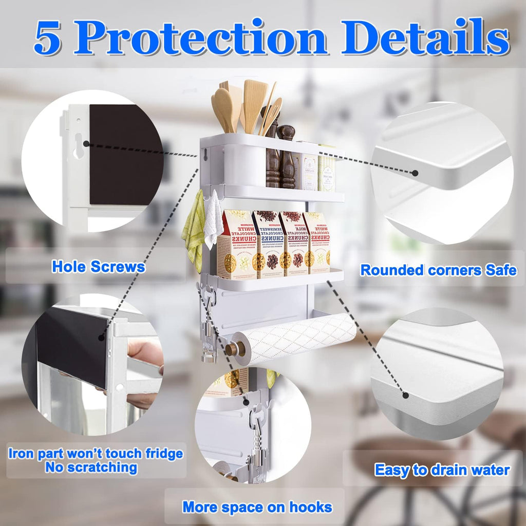 Avtoit | Magnetic Fridge Spice Rack with Paper Towel Holder – Oryden