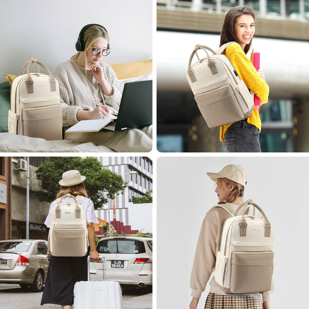 Avtoit | Women’s Waterproof Laptop Backpack with USB Charging – Stylish 17-Inch Work, School & Travel Bag