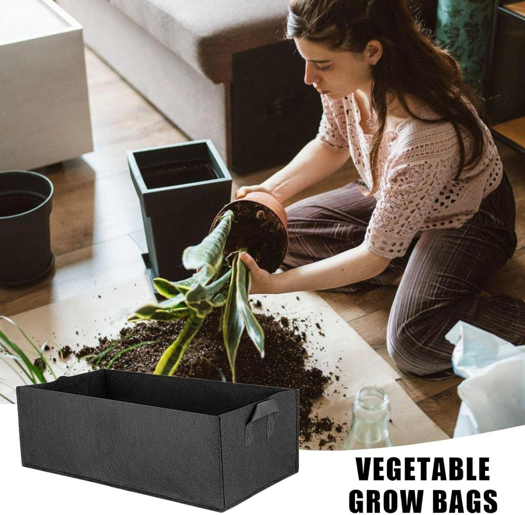 Avtoit | Foldable storage box made of felt for plants with handles