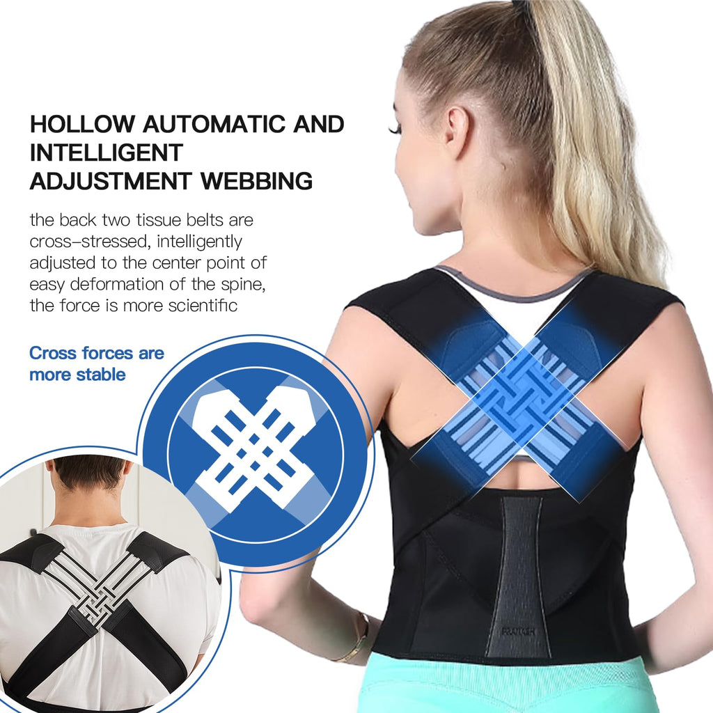 Avtoit | Back Posture Corrector | Adjustable, Breathable Design for Men & Women to Improve Posture and Reduce Back Pain