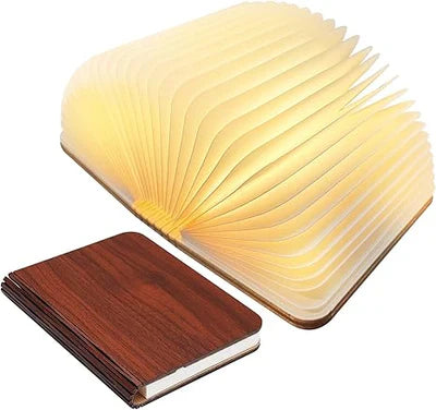 Avtoit | LED Folding Book Light – Unique and Quirky Gift Idea for Book Lovers, Perfect for Reading Nooks or Bedside Tables | Creative and Compact Night Light
