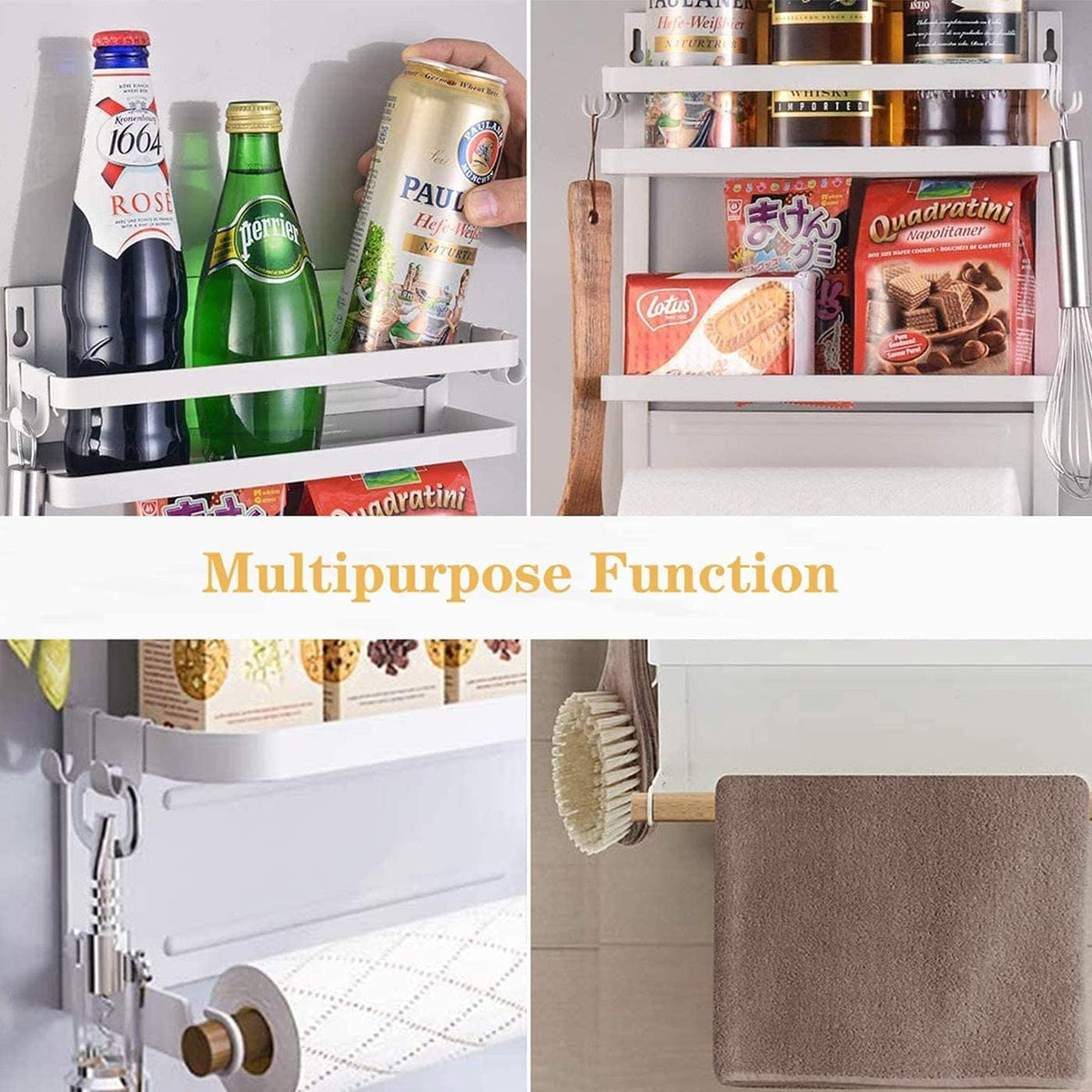 Avtoit | Magnetic Fridge Spice Rack with Paper Towel Holder – Oryden