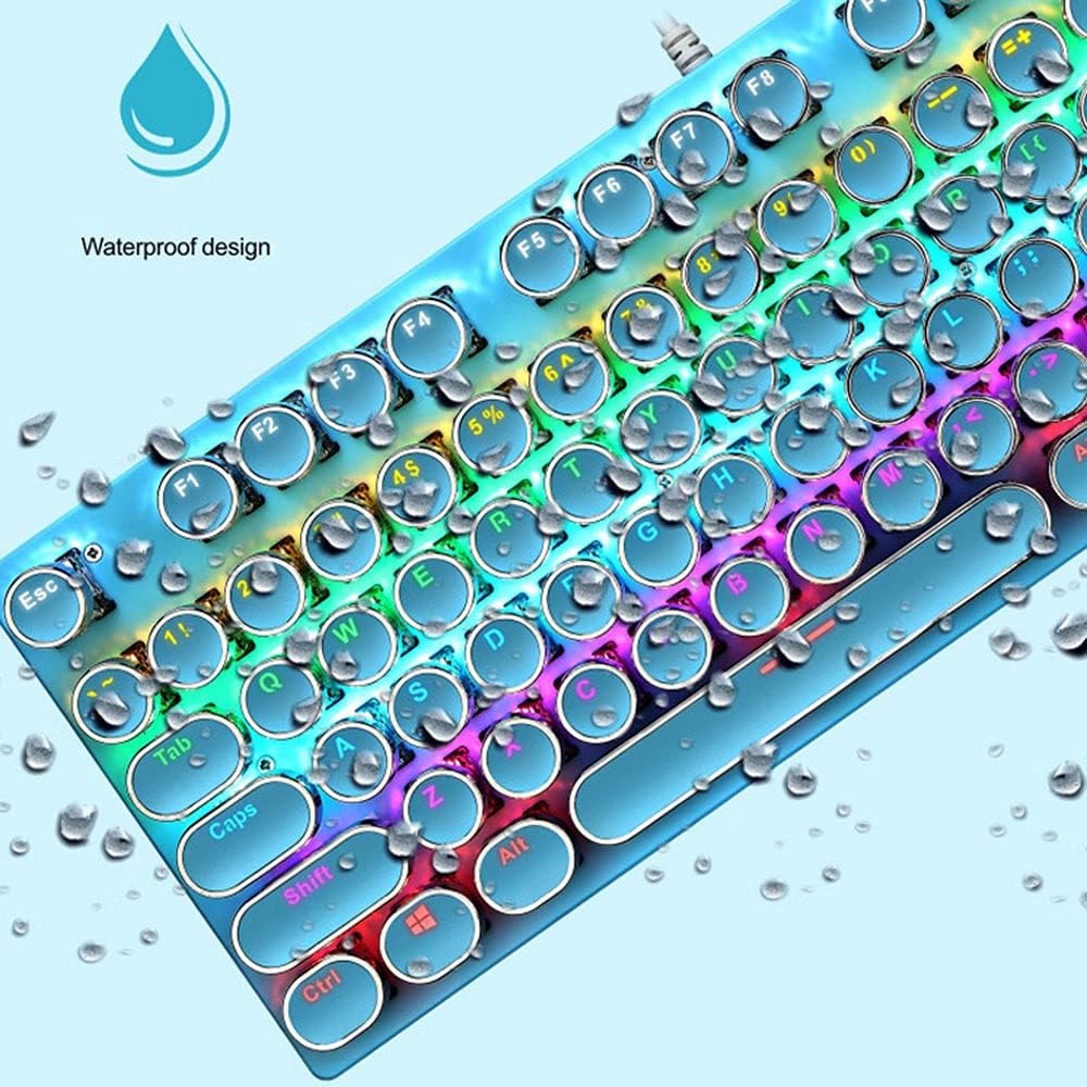 Avtoit | 87-Key Mechanical Gaming Keyboard RGB Backlit Blue Switch