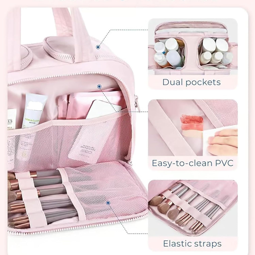 Avtoit | 4-in-1 Puffy Toiletry Bag for Women – Large Travel Makeup & Skincare Organiser
