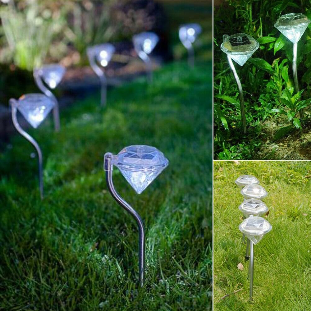 Avtoit | Solar Garden Light in Diamond Shape – LED Lamps for Outdoor Decoration and Lighting