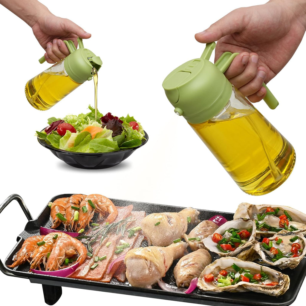 Avtoit | 2-in-1 Oil Dispenser Bottle | Oil Sprayer and Dispenser | Healthy Cooking
