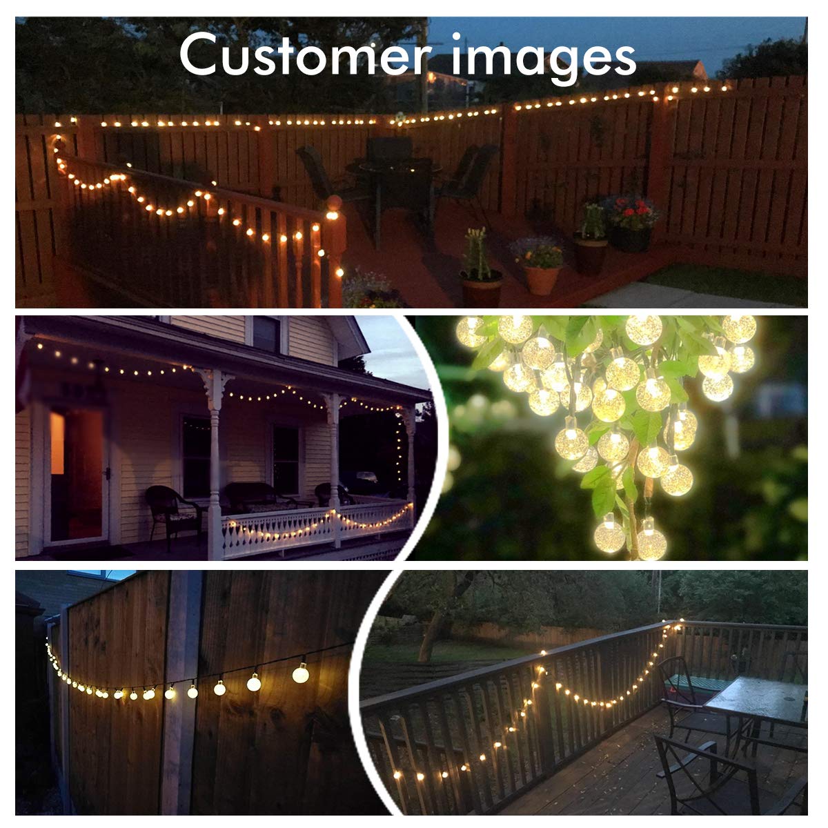 Avtoit | Solar-powered Crystal Ball String Lights