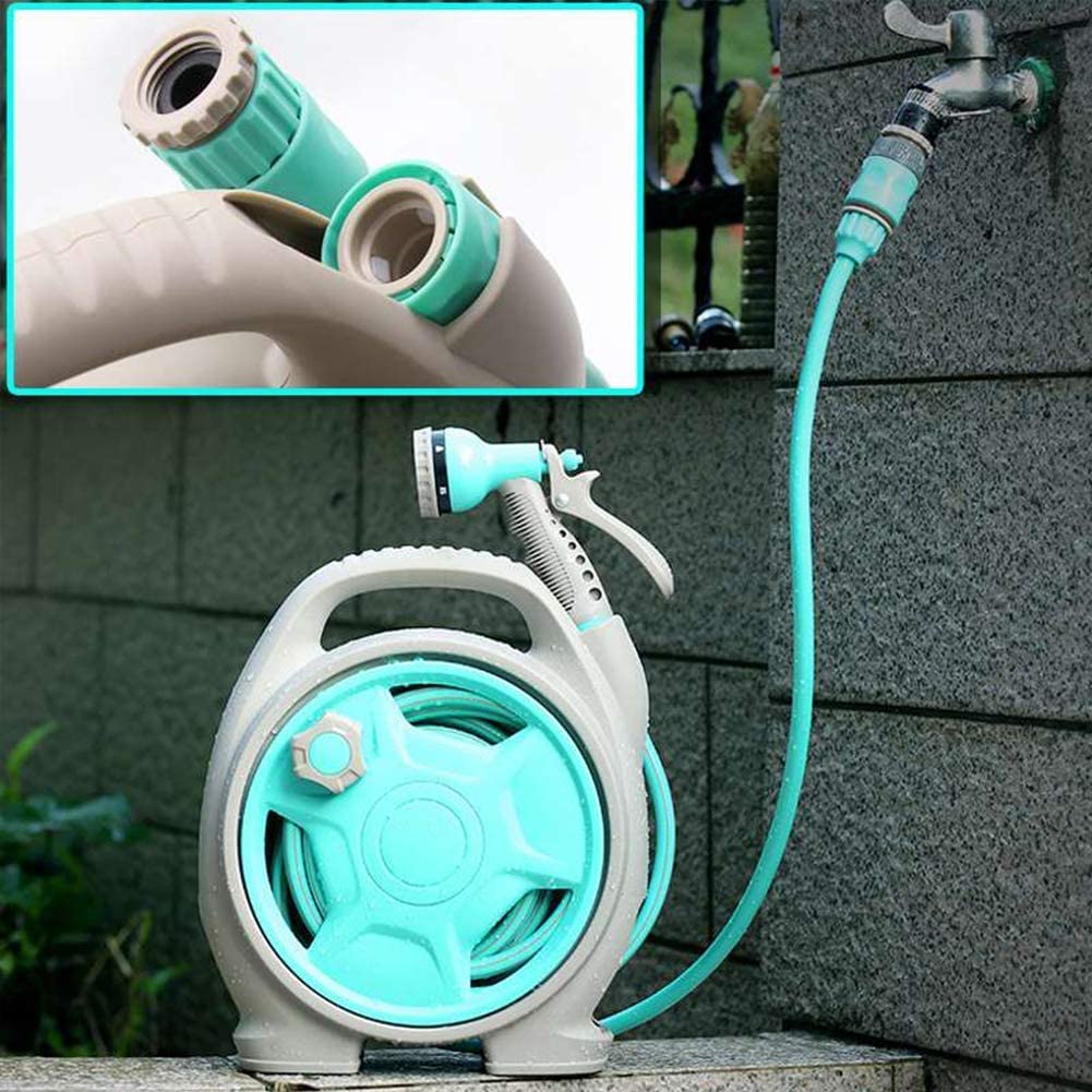Avtoit | Practical hose reel with spray nozzle – Compact garden hose cart for easy watering