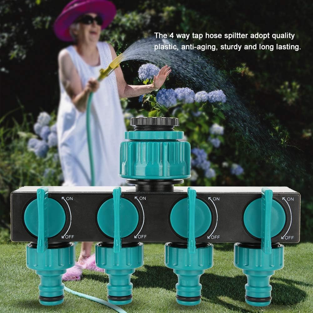 Avtoit | Universal 4-way garden hose splitter – Adjustable faucet splitter