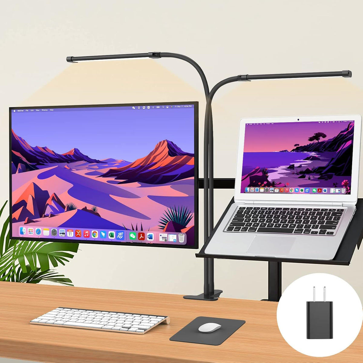 Avtoit | 77 LED Desk Clamp Lamp with 70cm Flexible Gooseneck – Ravien