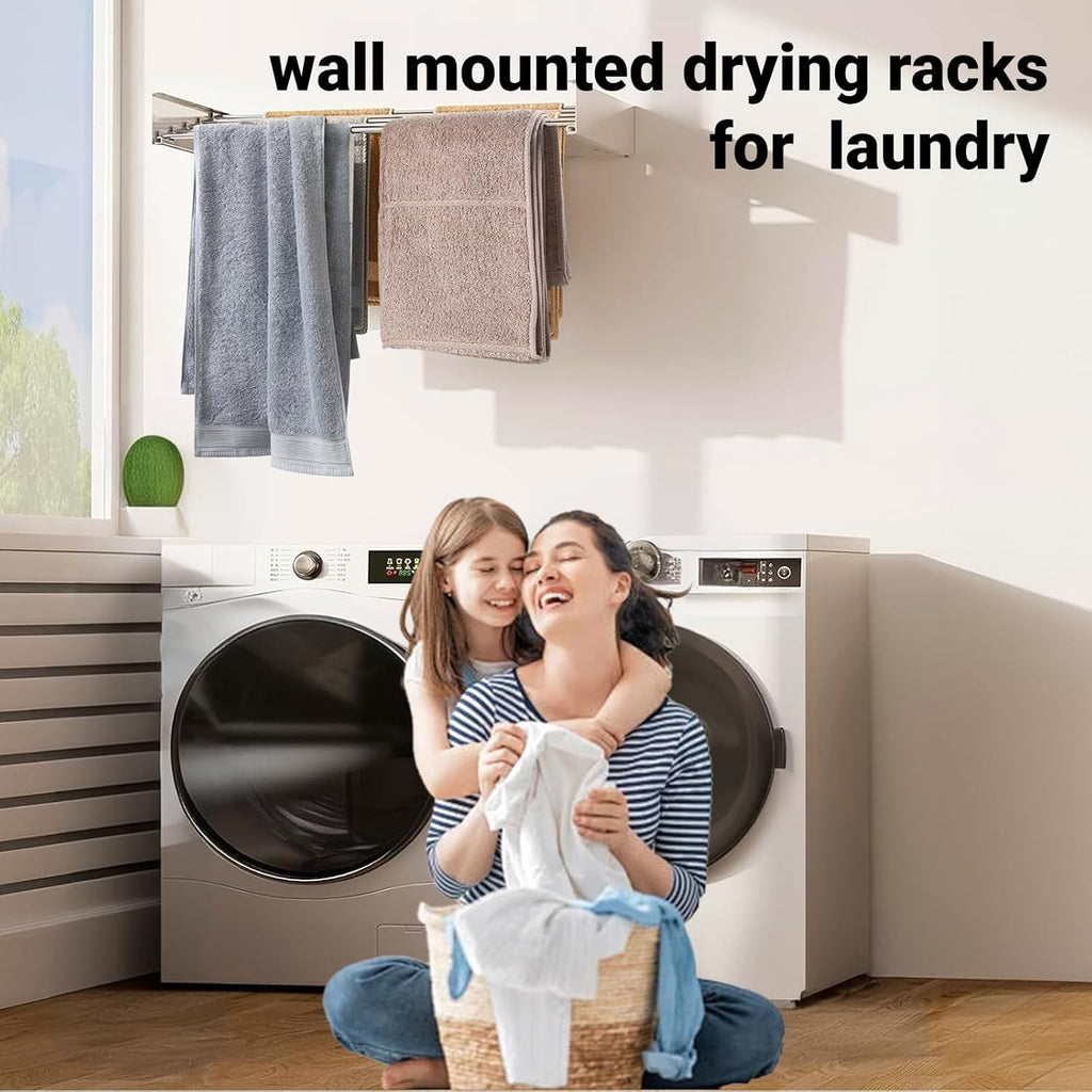 Avtoit | Wall-Mounted Foldable Clothes Drying Rack – DryWall