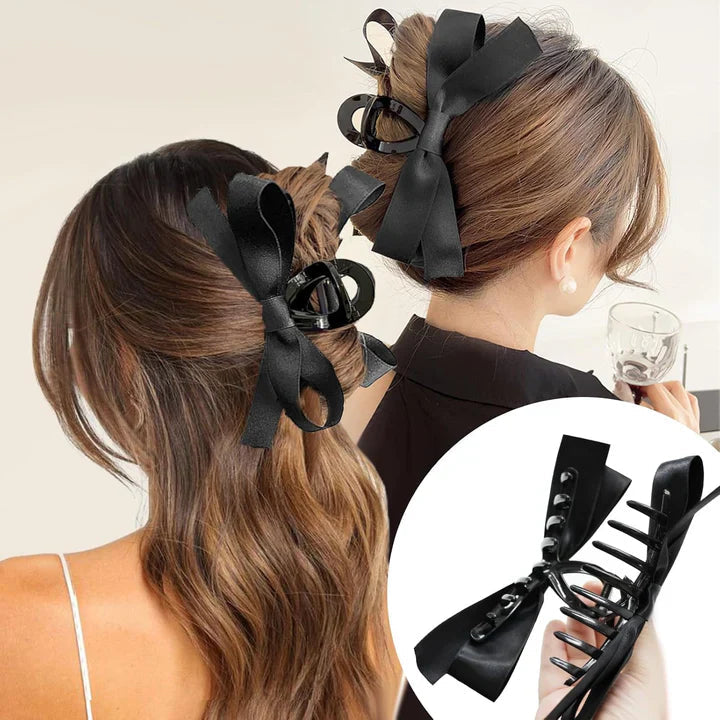 Avtoit | Large Hair Clips with Satin Bows