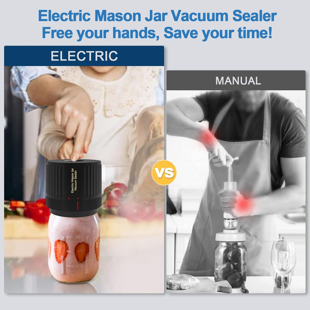 Avtoit | Electric Mason Jar Vacuum Sealer Set - Preserve Freshness Quickly!