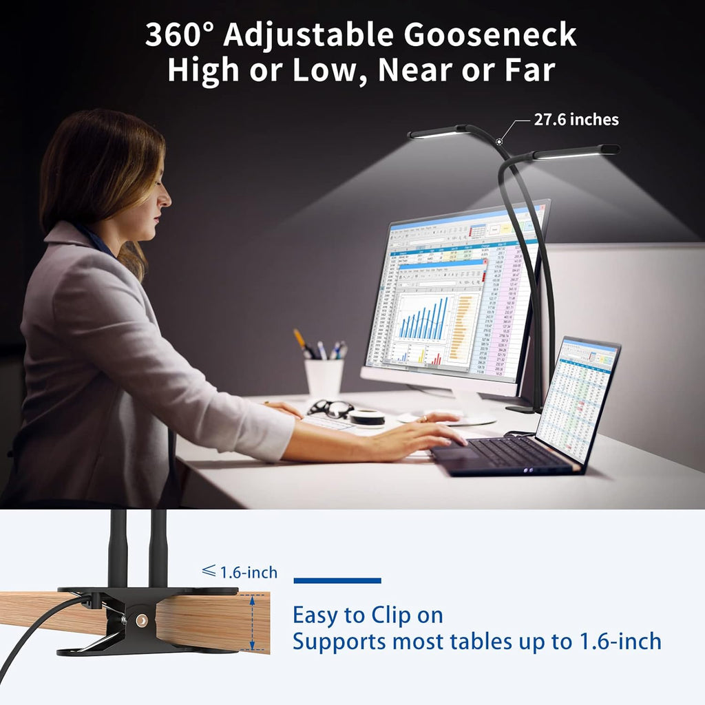 Avtoit | 77 LED Desk Clamp Lamp with 70cm Flexible Gooseneck – Ravien