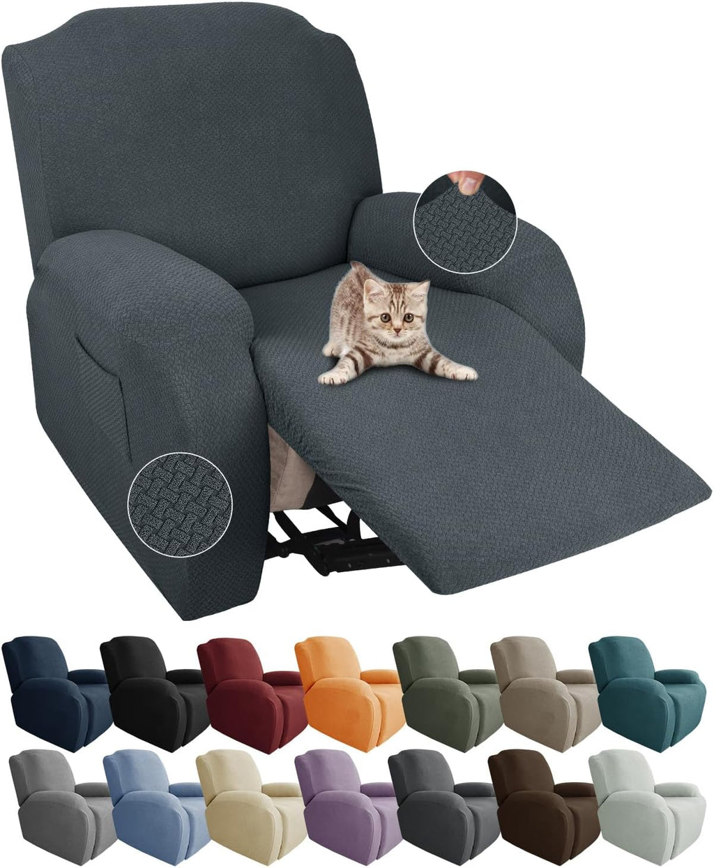 Avtoit | Stretch Recliner Chair Covers 4-Piece Set – CoverMate