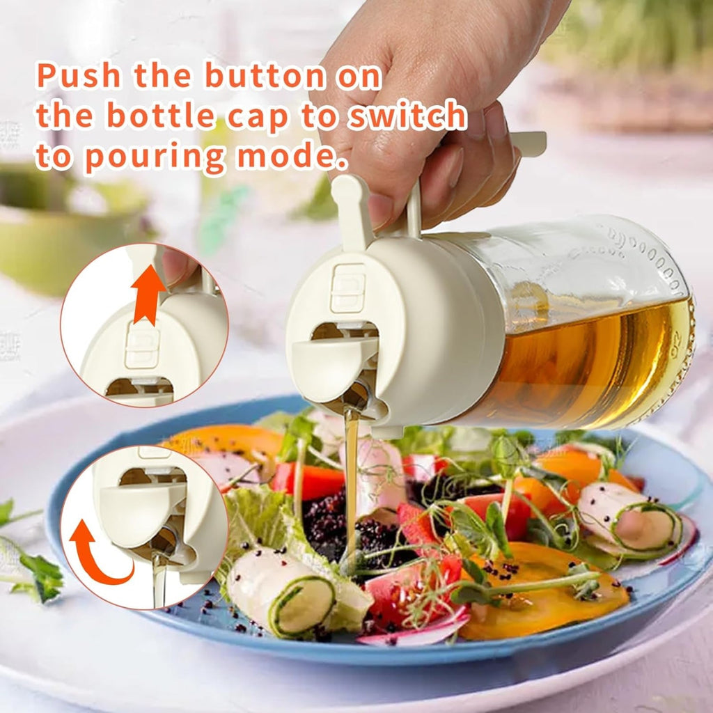 Avtoit | 2-in-1 Oil Dispenser Bottle | Oil Sprayer and Dispenser | Healthy Cooking