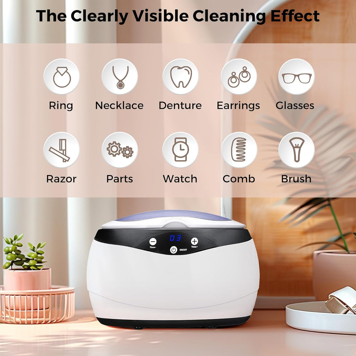 Avtoit | Ultrasonic Jewellery Cleaner 650ml with Watch Holder – ShineMate