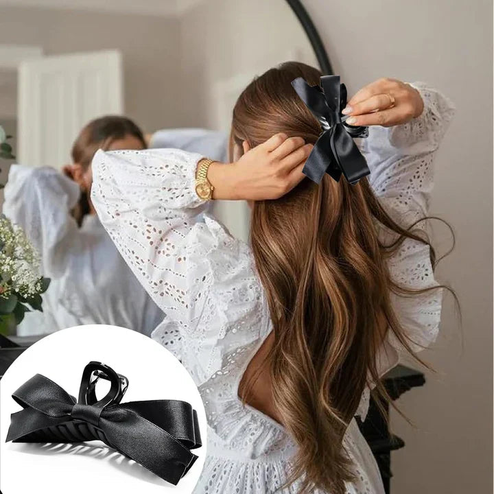 Avtoit | Large Hair Clips with Satin Bows