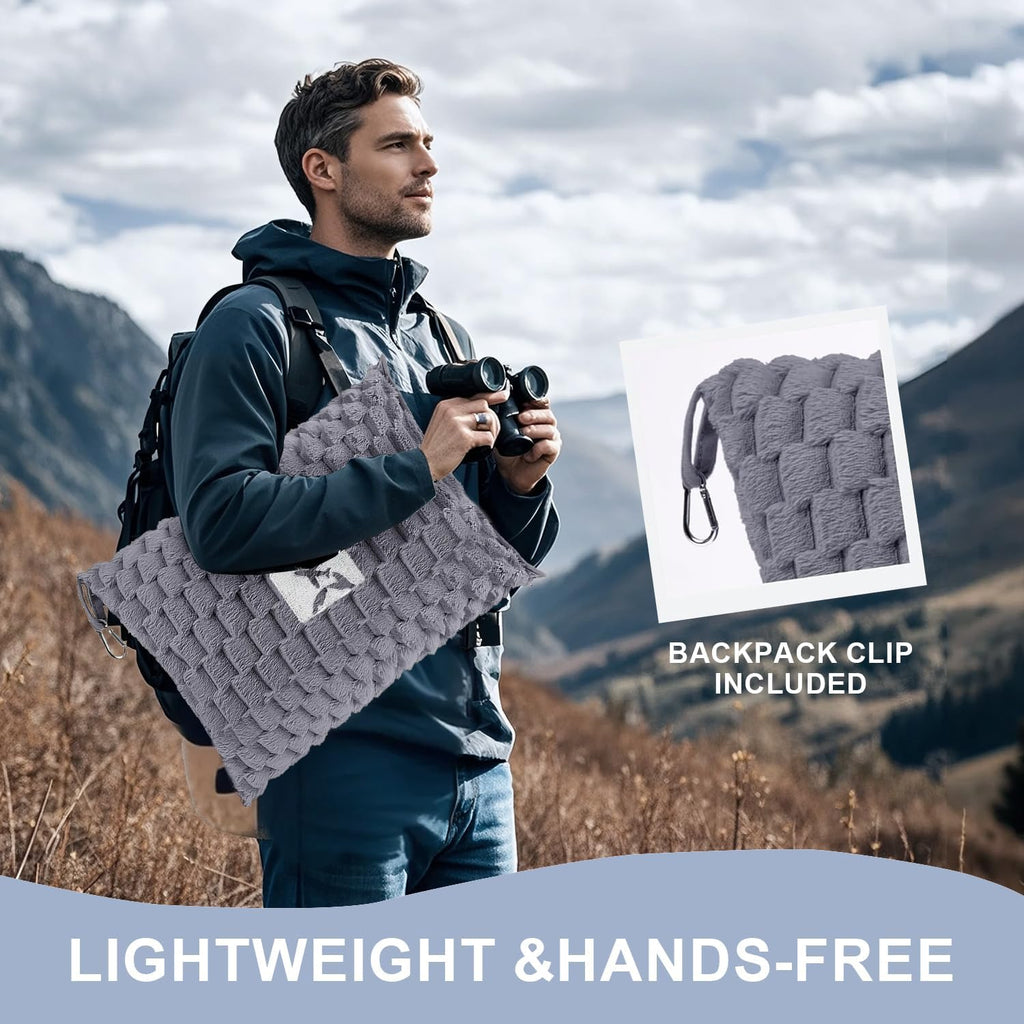 Avtoit | Packable Flannel Travel Blanket with Pillow Bag and Luggage Sleeve – Trevora