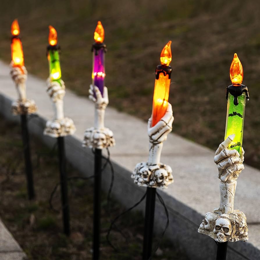 Avtoit | Solar-Skull-Candle-Lamp – Spook-Light for Garden, Yard & Terrace