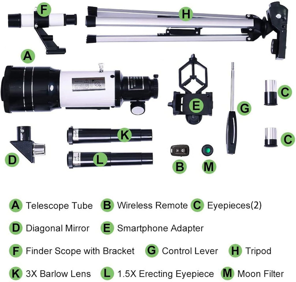 Avtoit | Professional Astronomical Telescope | 70mm Aperture, 300mm Focal Length & Easy Setup for Stargazing and Nature Exploration