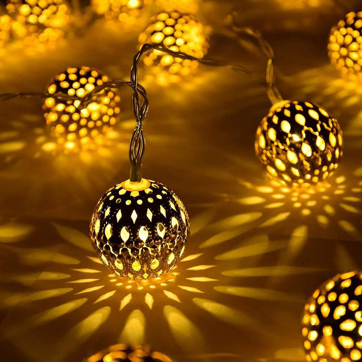 Avtoit | Moroccan Style Waterproof Solar String Lights - SunGlow Strings