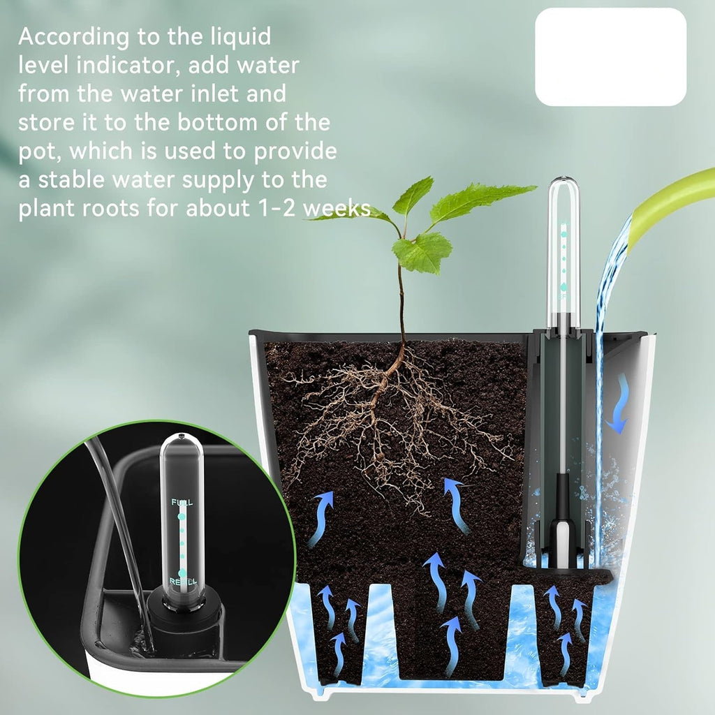 Avtoit | Flower pot with irrigation system – Self-watering plant pot for indoor and outdoor use