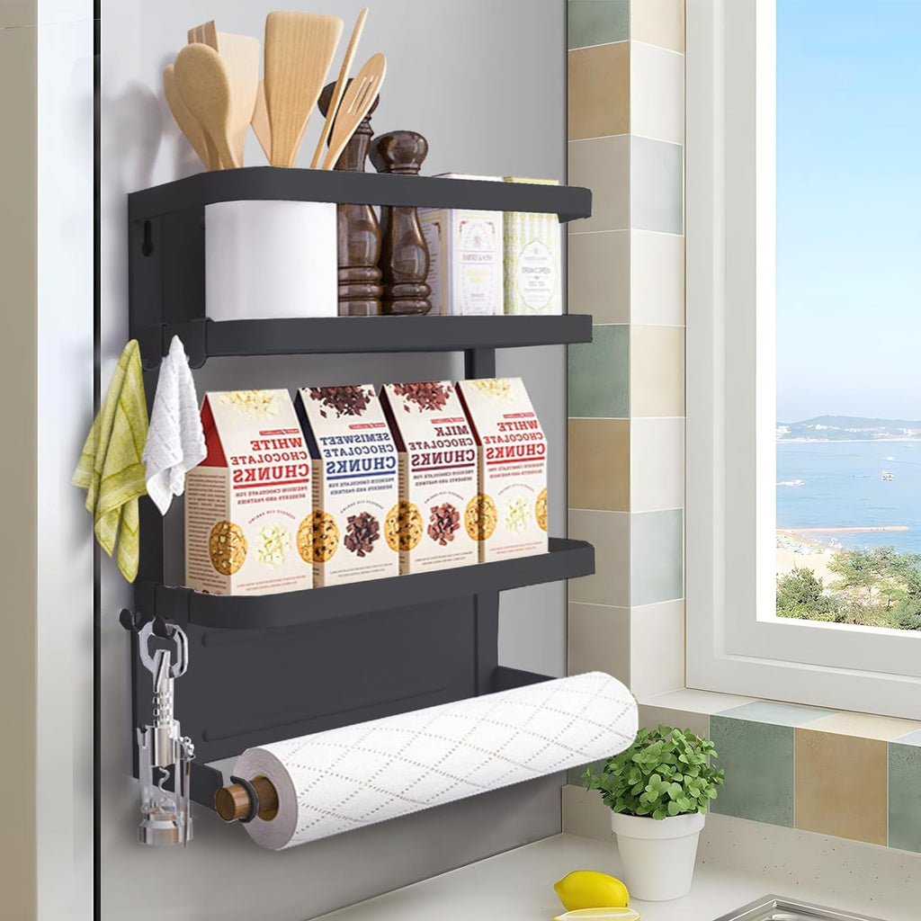 Avtoit | Magnetic Fridge Spice Rack with Paper Towel Holder – Oryden