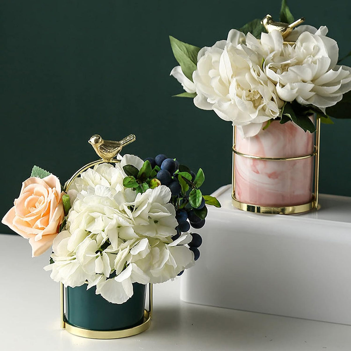 Avtoit | Flower plant pots with bird design for stylish decoration