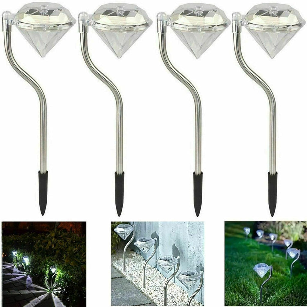Avtoit | Solar Garden Light in Diamond Shape – LED Lamps for Outdoor Decoration and Lighting