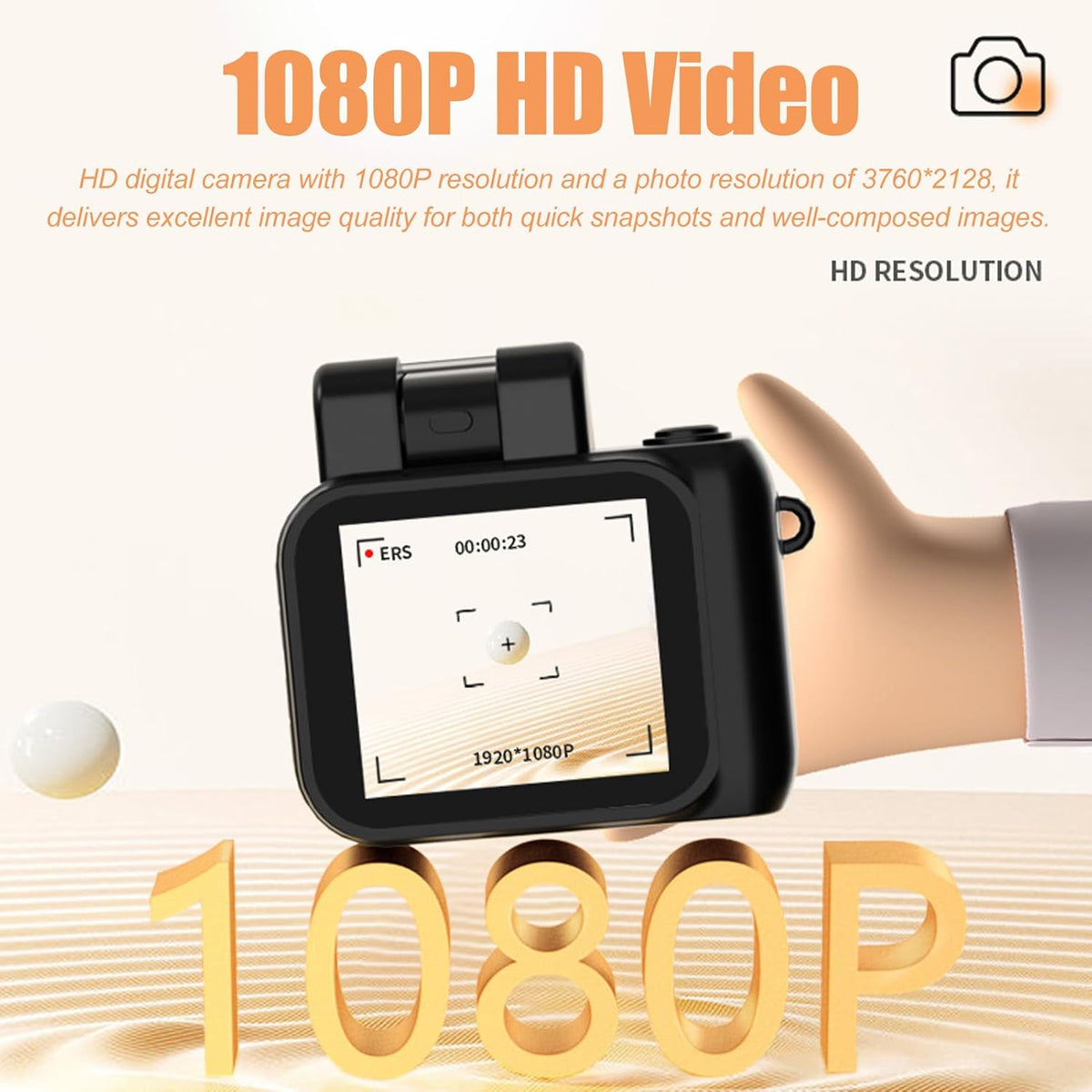 Avtoit | Mini Keychain Digital Camera with 1080P Video and Retro Design – Rivoma