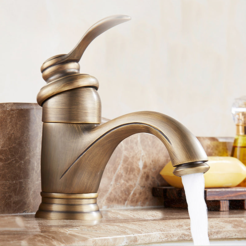 Avtoit | Glam Style Bathroom Sink Faucet Single Handle Low Arc Sink Faucet