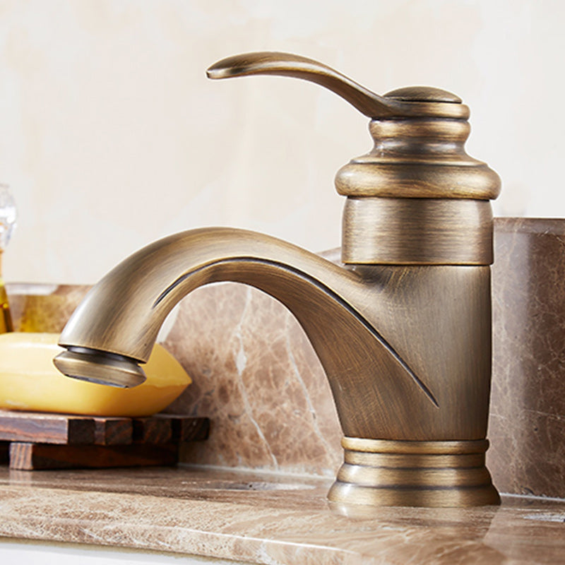 Avtoit | Glam Style Bathroom Sink Faucet Single Handle Low Arc Sink Faucet