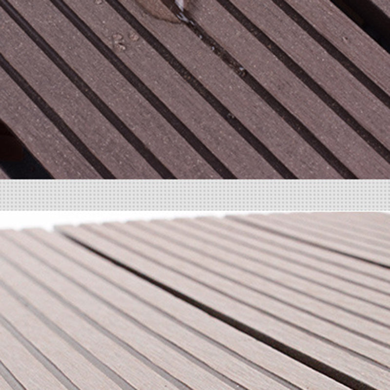 Avtoit | 12" X 12" 4-Slat Square Deck/Patio Floor Tiles Snap Installation Floor Plank Tiles