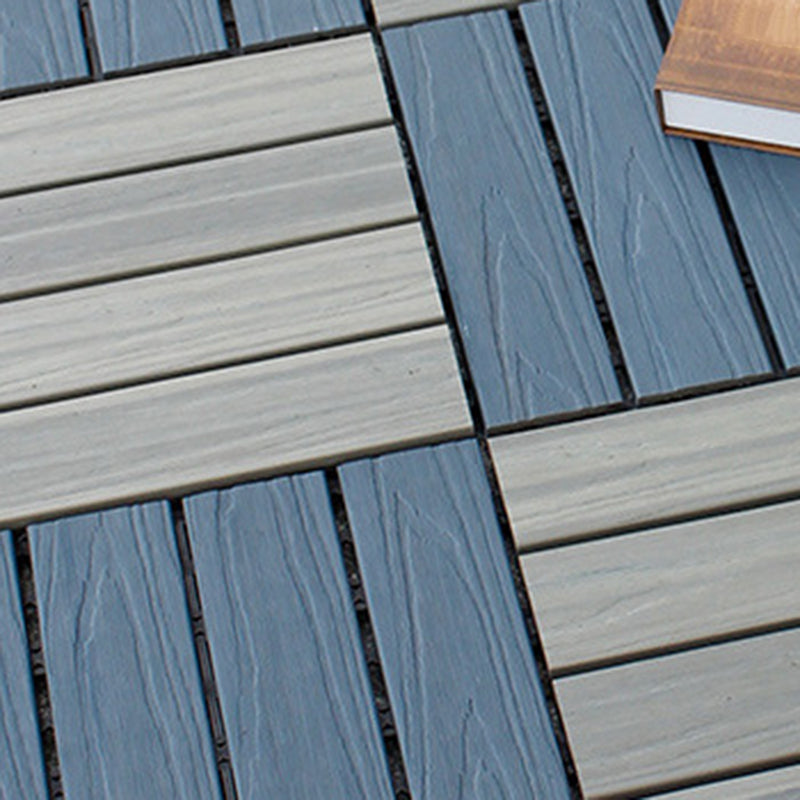 Avtoit | 12" X 12" 4-Slat Square PVC Floor Tiles With Interlocking Installation Floor Plates Tiles