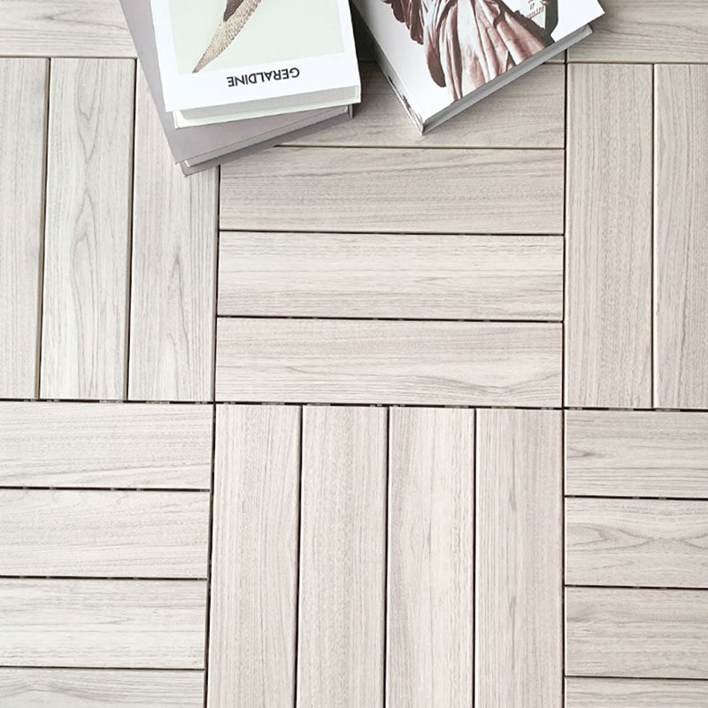 Avtoit | Ground Patio Square Stripe Composite Waterproof Deck Board