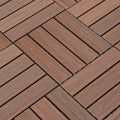 Avtoit | 12" X 12" 4-Slat Square PVC Floor Tiles Snap-Fit Installation Floor Tiles