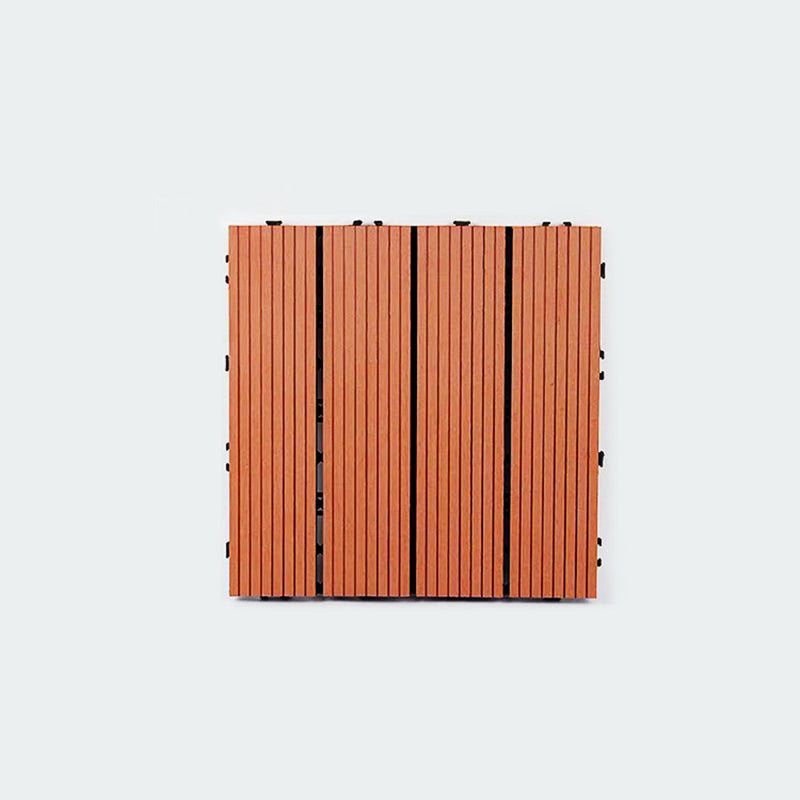 Avtoit | Composite Plank Tiles Striped Pattern Square Deck Flooring Outdoor Patio