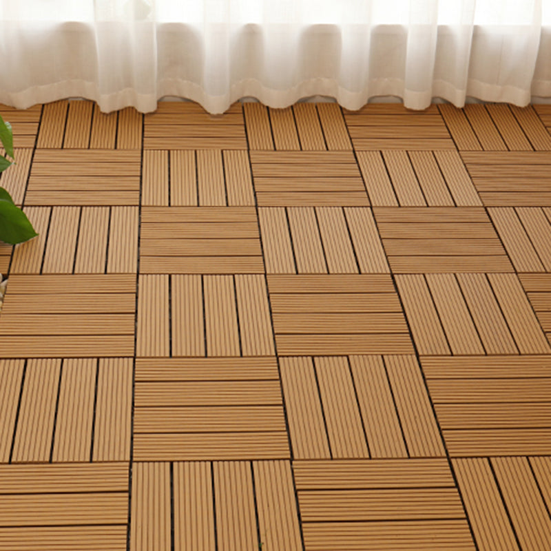 Avtoit | Square PVC Deck/Patio Floor Tiles Interlocking Installation Outdoor Patio Tiles