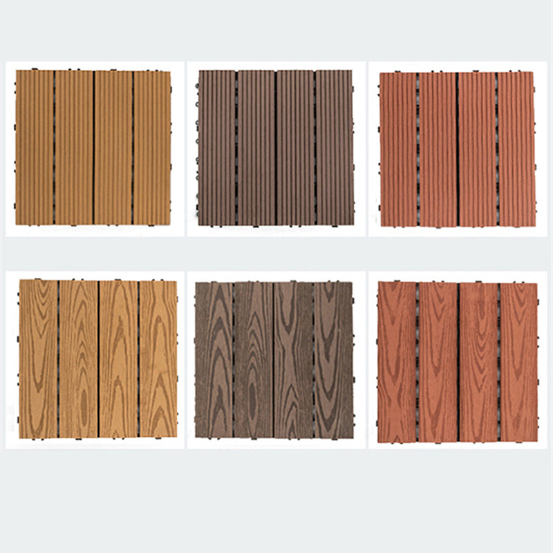 Avtoit | Square PVC Deck/Patio Floor Tiles Interlocking Installation Outdoor Patio Tiles