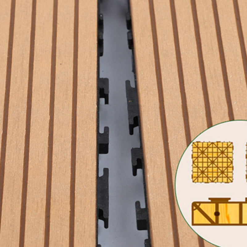 Avtoit | Square PVC Deck/Patio Floor Tiles Interlocking Installation Outdoor Patio Tiles