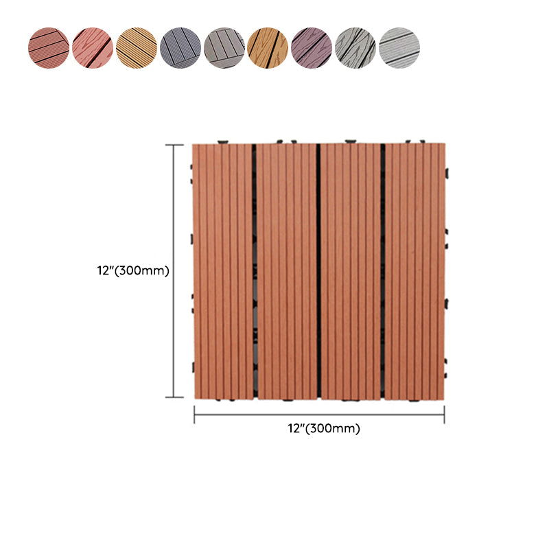 Avtoit | Square PVC Deck/Patio Floor Tiles Interlocking Installation Outdoor Patio Tiles