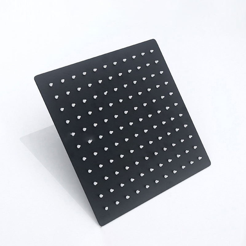 Avtoit | Black Square Fixed Shower Head Modern Style Wall Mounted Shower Head