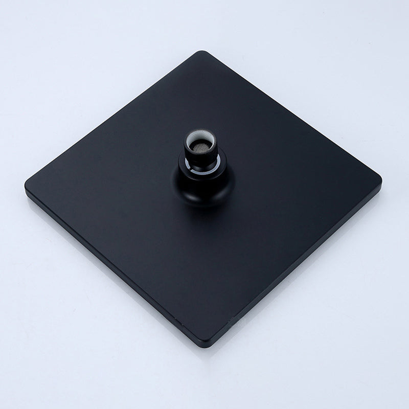 Avtoit | Black Square Fixed Shower Head Modern Style Wall Mounted Shower Head