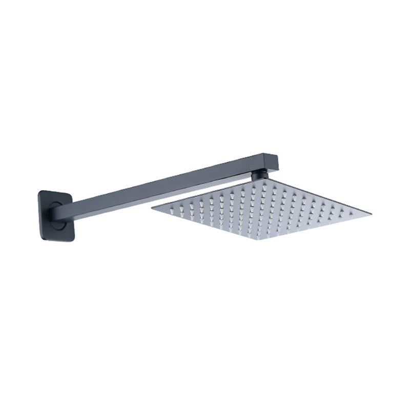 Avtoit | Black Square Fixed Shower Head Modern Style Wall Mounted Shower Head